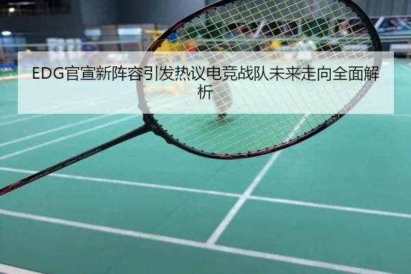 EDG官宣新阵容引发热议电竞战队未来走向全面解析
